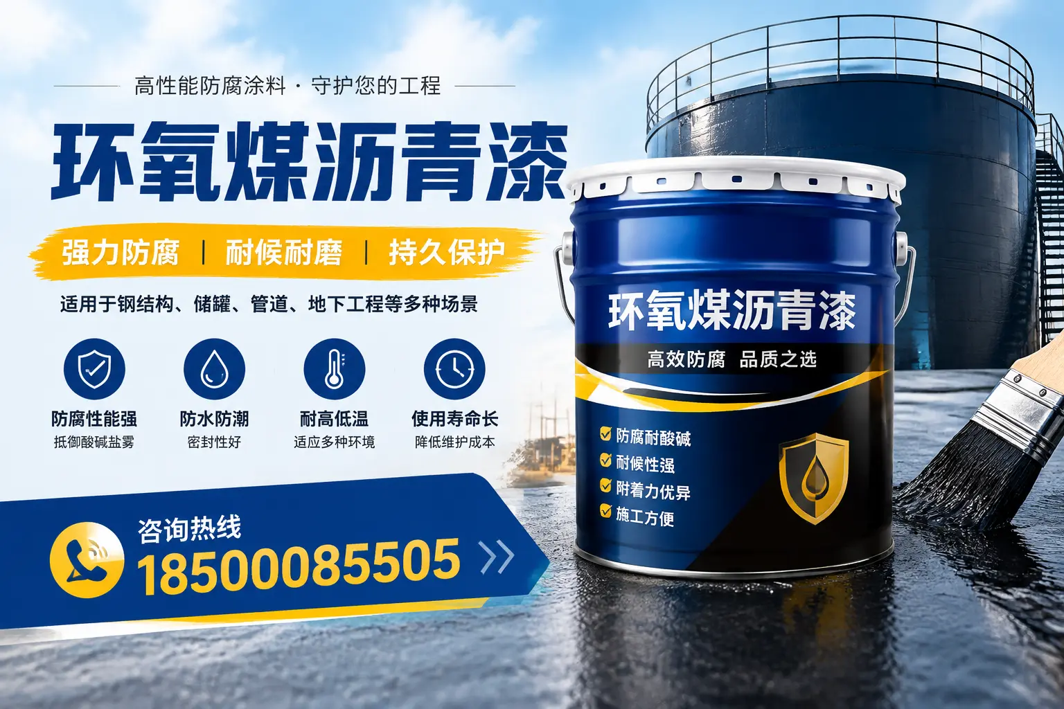 环氧煤沥青漆在工业中的应用，黄石企业的选择