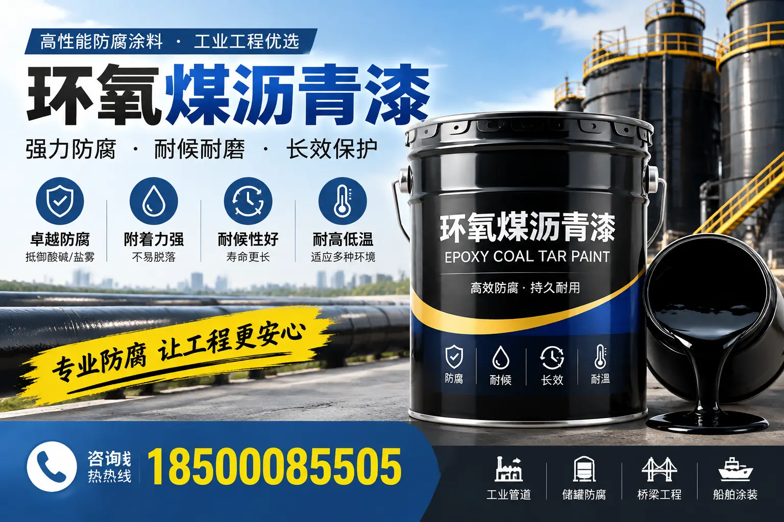 环氧煤沥青漆的施工方法与注意事项,确保在黄石顺利完成